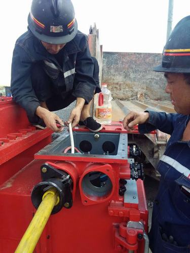 洗選煤運(yùn)營公司安裝第一項目部“熱火朝天”忙施工