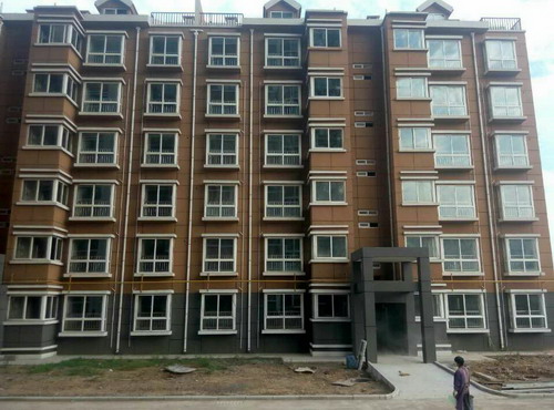 銅川分公司第一項目部全力以赴確保梅樂園19#、20#樓順利交工