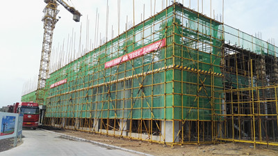 天工公司土建十七部小保當聯(lián)合建筑進展順利