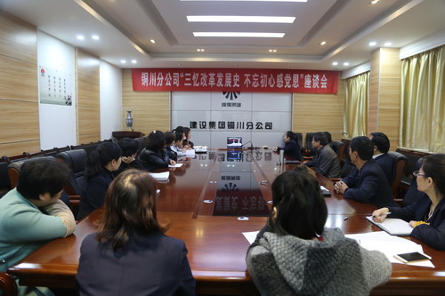 銅川分公司召開“三憶改革發(fā)展史,不忘初心感黨恩” 座談會(huì)