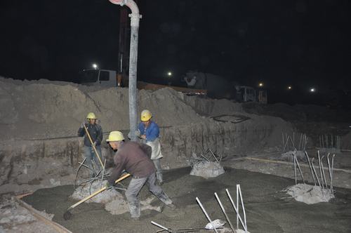 陜煤建設韓城分公司土建六項目部的“晝夜交響曲”