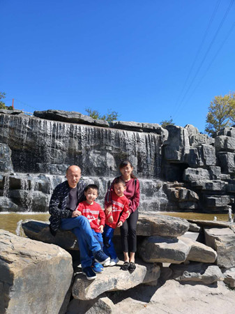 一對伉儷的幸福建筑路