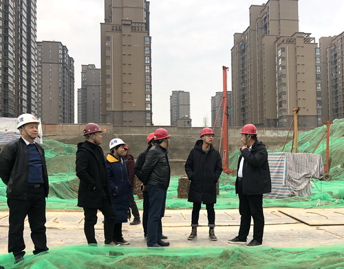 陜煤建設(shè)銅川公司藍(lán)山水岸北區(qū)5#樓通過樁基驗收