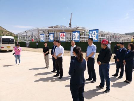 榆林市委常委、組織部部長張啟東一行蒞臨陜煤建設天工公司承建的清澗紅棗深加工項目調研指導工作