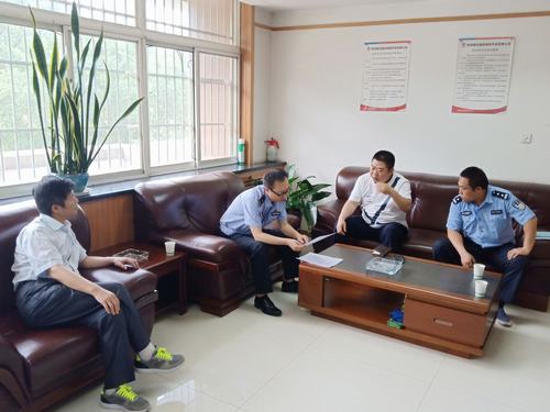 西安市公安局未央分局蒞臨陜煤建設(shè)物資公司檢查指導(dǎo)工作