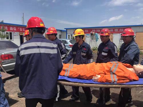 陜煤建設洗選煤運營公司安裝第三項目部:生命誠可貴 演練防風險