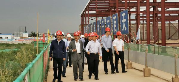 開沃新能源汽車集團董事長黃宏生、渭南市副市長楊武民一行現(xiàn)場推進渭南南京金龍項目建設(shè)
