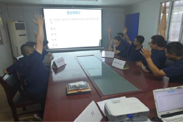 陜煤建設(shè)漢中分公司第九項(xiàng)目部開展安全生產(chǎn)知識競賽