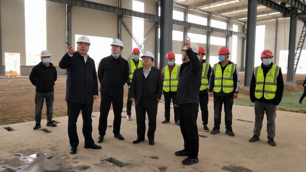 榆林城投集團(tuán)黨委書記、董事長、總經(jīng)理郝君一行深入陜煤建設(shè)榆林公司杭蕭綠色鋼結(jié)構(gòu)產(chǎn)業(yè)制造基地項(xiàng)目檢查指導(dǎo)工作