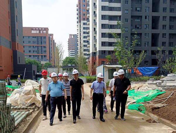王明智一行深入藍(lán)山水岸項(xiàng)目檢查指導(dǎo)工作