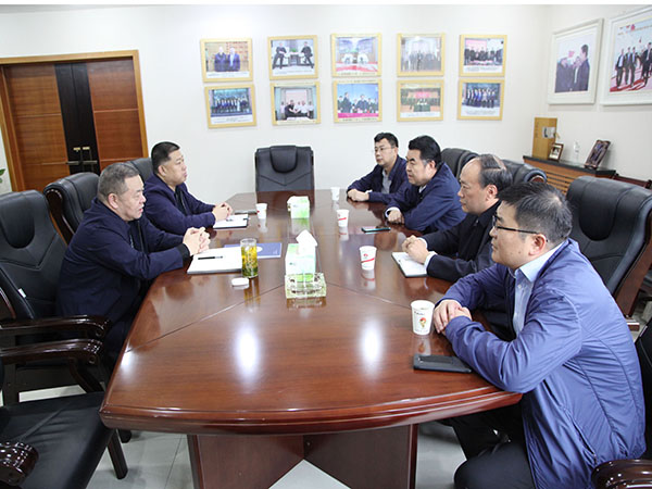 中國中鐵七局集團有限公司陜西指揮部領(lǐng)導(dǎo)一行到陜煤建設(shè)座談交流