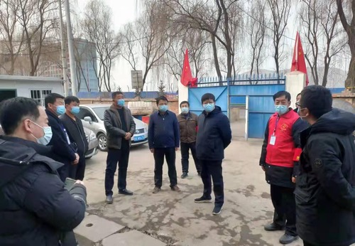 彬州市委常委、統(tǒng)戰(zhàn)部部長(zhǎng)郭嘉楠一行蒞臨陜煤建設(shè)路橋分公司彬長(zhǎng)項(xiàng)目部檢查指導(dǎo)疫情防控工作