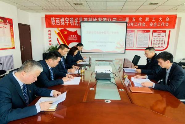 陜煤建設(shè)綠宇公司召開黨史學習教育專題民主生活會