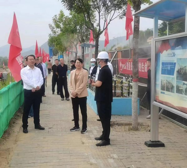 綏德縣委常委、副縣長苗立群一行蒞臨綏德縣第二凈水廠項目檢查指導(dǎo)工作