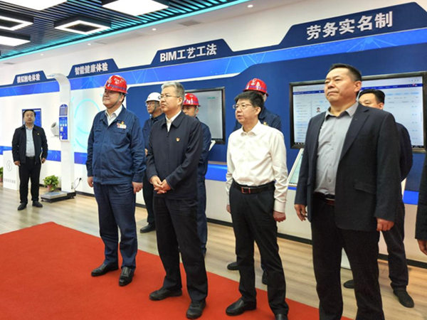 渭南市委副書記、市長陳曉勇視察龍鋼機械化綜合一次料場項目建設情況