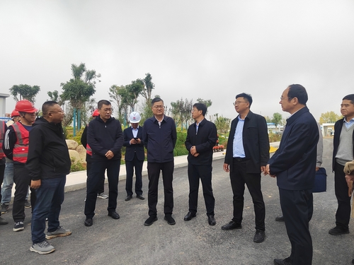 榆林市委副書記、市委黨校校長李雄斌一行蒞臨榆林市委黨校新校區(qū)建設(shè)項(xiàng)目檢查指導(dǎo)工作