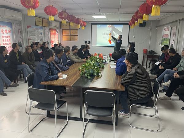 陜煤建設渭南分公司第二安裝項目部：樹牢紅線意識 沖刺百日安全