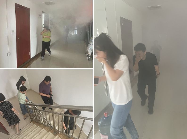 陜煤建設(shè)天工公司：聚鄰里單位合力助演練，依應(yīng)急方案逃生顯真章