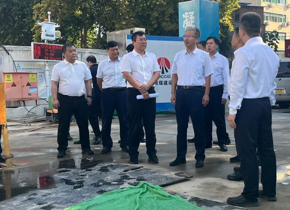 渭南市委副書記、市長陳曉勇一行蒞臨陜煤建設渭南分公司承建的梅園新村項目督導檢查工作