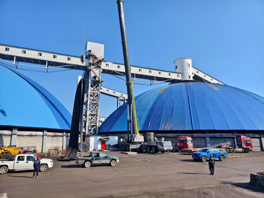 陜煤建設洗選煤運營公司第三項目部：風雨無阻保生產(chǎn)，103 膠帶機更換帶面工程紀實