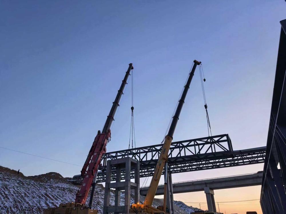 陜煤建設渭南分公司第二安裝項目部：鏖戰(zhàn)寒冬 架起通途