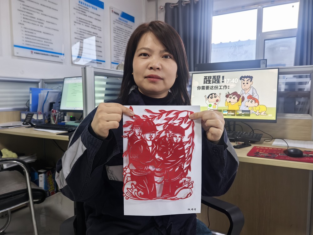 陜煤建設(shè)洗選煤運營公司第五項目部：當(dāng)非遺剪紙遇安全生產(chǎn)